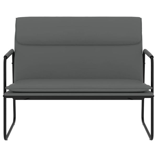 vidaXL Bänk grå 100x64x80 cm konstläder Grå