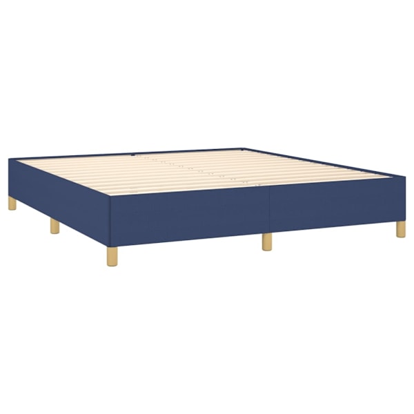 vidaXL Sängram utan madrass blå 180x200 cm tyg Blå