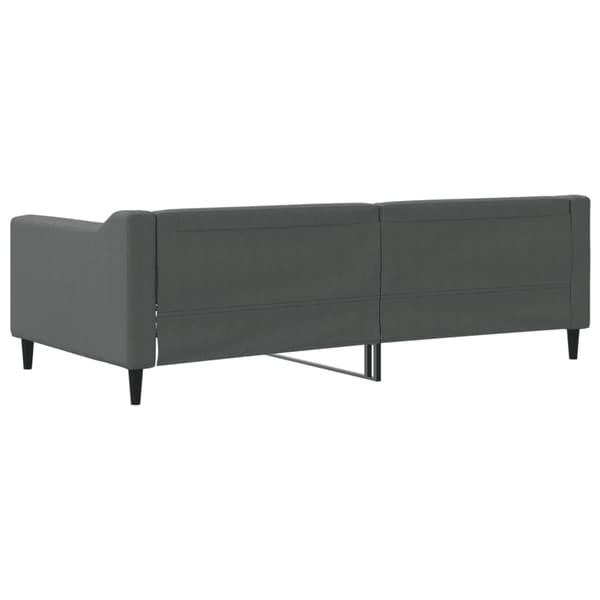 vidaXL Dagbädd mörkgrå 90x190 cm tyg Grå