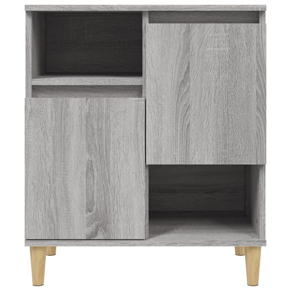 vidaXL Skänk 2 st grå sonoma 60x35x70 cm konstruerat trä Grå
