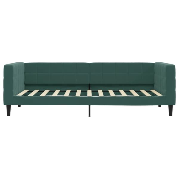 vidaXL Dagbädd mörkgrön 100x200 cm sammet Grön