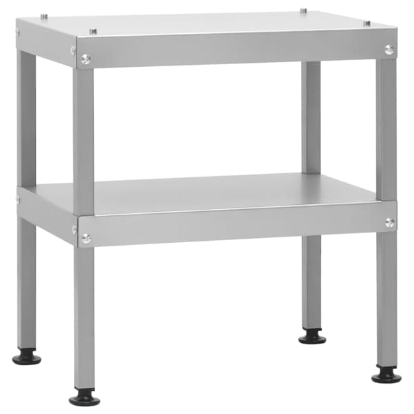 vidaXL Bord för rökugn 40x28x44,5 cm galvaniserat stål Silver
