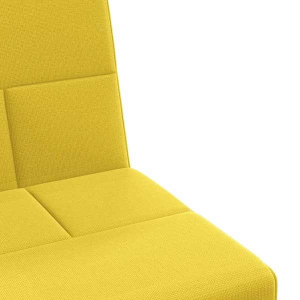 vidaXL Bäddsoffa med kuddar ljusgul tyg Gul