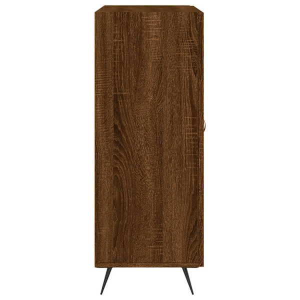vidaXL Skänk brun ek 69,5x34x90 cm konstruerat trä Brun