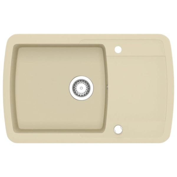 vidaXL Diskho granit enkel beige Beige