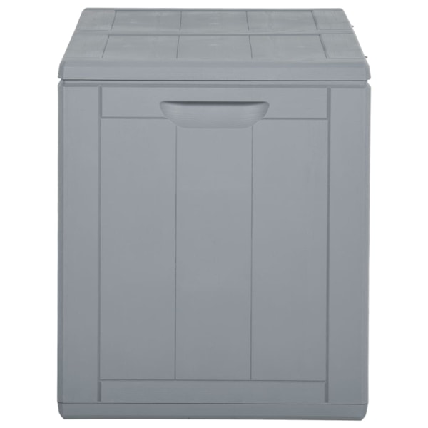 vidaXL Dynbox 180 liter grå PP-träliknande grå
