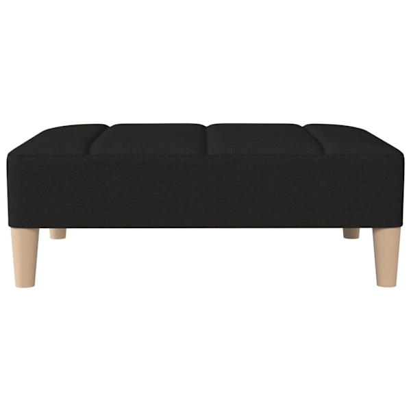 vidaXL Fotpall svart 78x56x32 cm tyg Svart