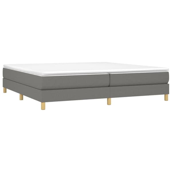vidaXL Ramsäng mörkgrå 200x200 cm tyg Grå