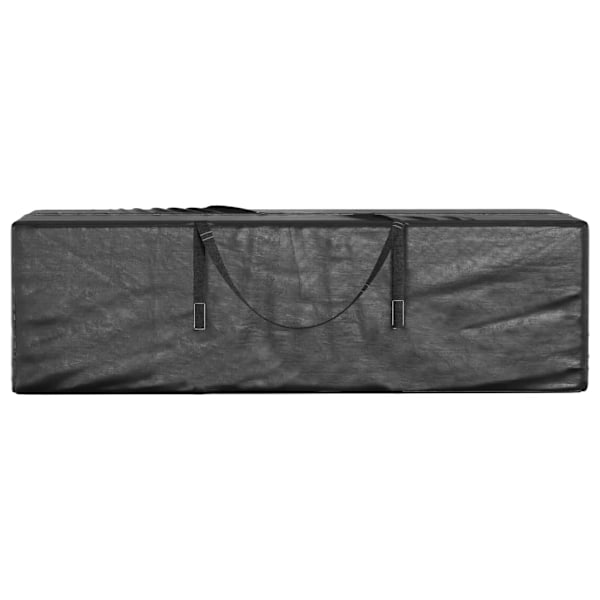 vidaXL Förvaringsväska för julgran svart 135x40x55 cm polyeten Svart