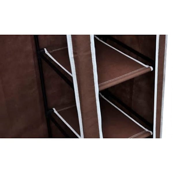 vidaXL Garderob vikbar 110 x 175 cm brun Brun