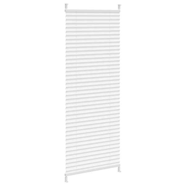 vidaXL Plisségardin 40x125 cm vit Vit