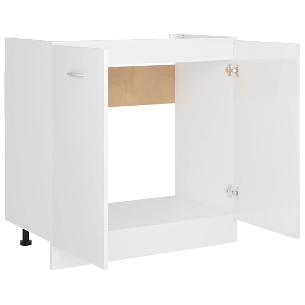 vidaXL Underskåp för diskho “Lyon” vit högglans 80x46x81,5 cm Vit