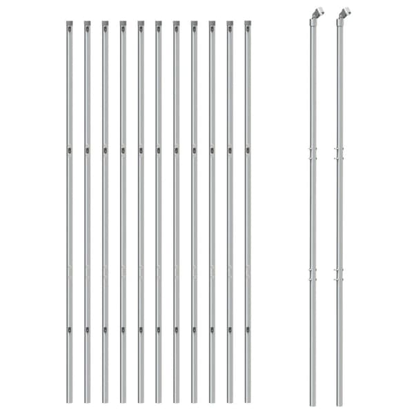 vidaXL Gunnebostängsel silver 1,4x25 m Silver