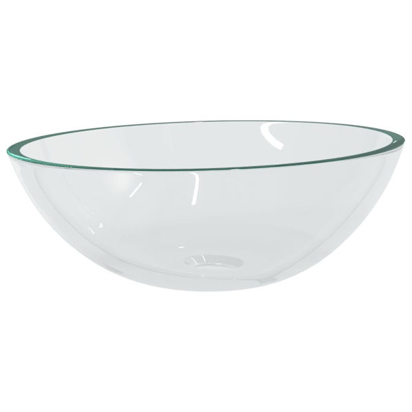 vidaXL Handfat glas 50x37x14 cm transparent Transparent