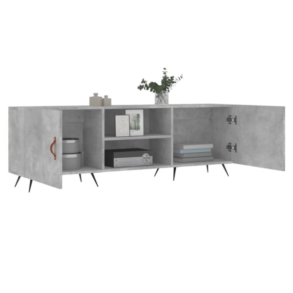 vidaXL Tv-bänk betonggrå 150x30x50 cm konstruerat trä Grå