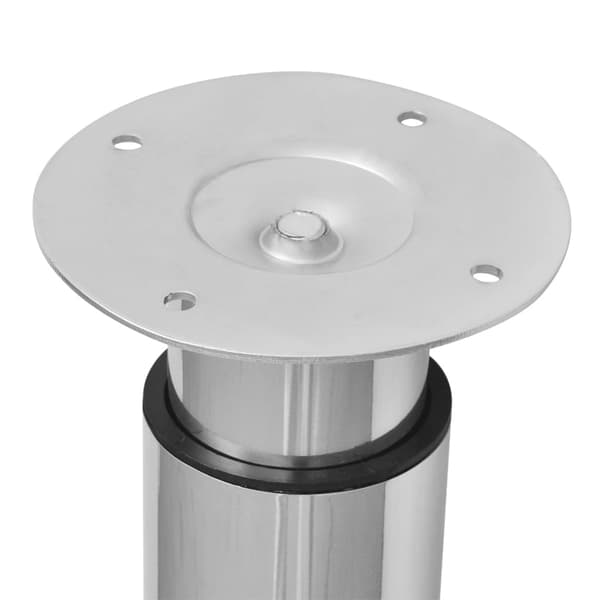 vidaXL Justerbara bordsben 4 st 710 mm-1100 mm krom Silver