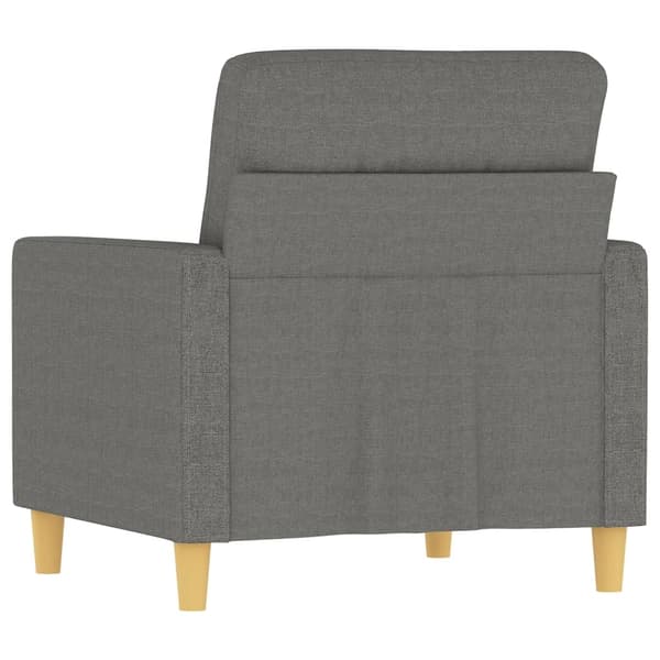vidaXL Fåtölj mörkgrå 60 cm tyg Grå
