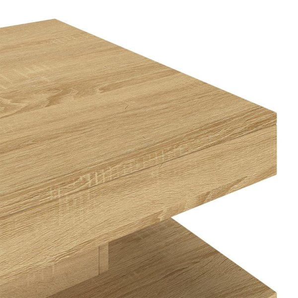 vidaXL Soffbord ljusbrun 60x60x35 cm MDF Brun