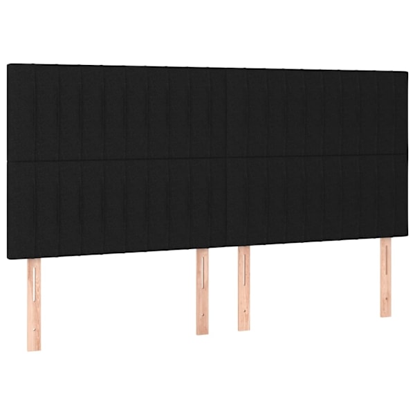 vidaXL Sängram utan madrass svart 180x200 cm tyg Svart