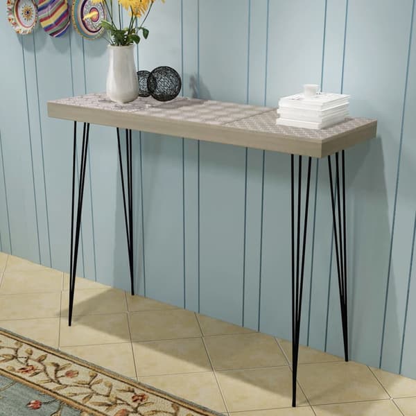 vidaXL Konsolbord 90x30x71,5 cm grå grå