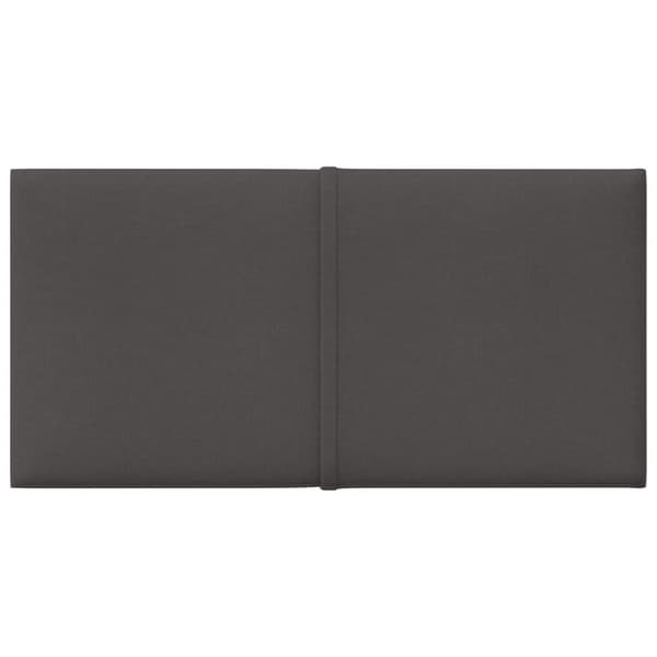 vidaXL Väggpaneler 12 st mörkgrå 30x15 cm tyg 0,54 m² Grå