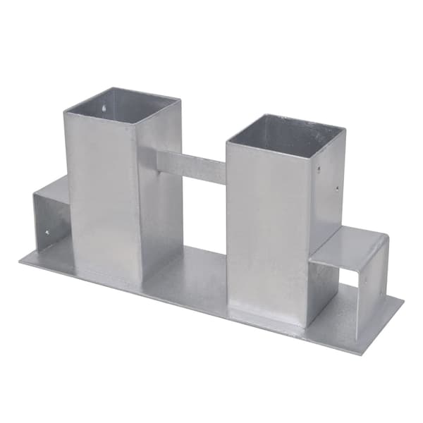 vidaXL Vedstaplingsstöd 12 st stål silver Silver