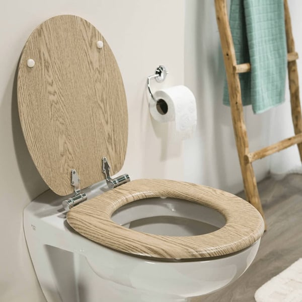 Tiger Toalettsits med mjuk stängning Scaffold MDF brun 252022546 Brun