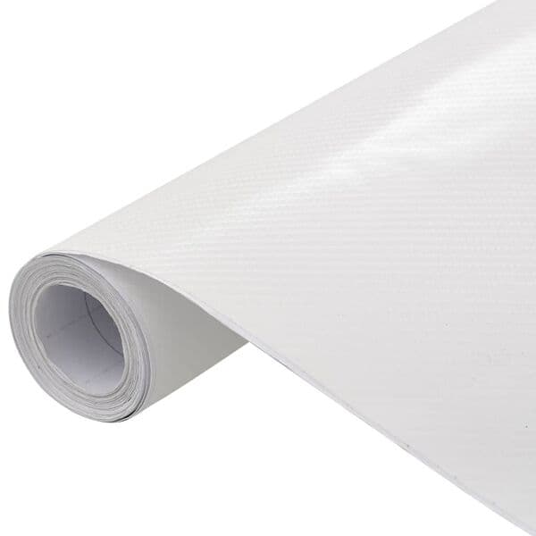 vidaXL Bilfoliering 4D vit 100x150 cm Vit