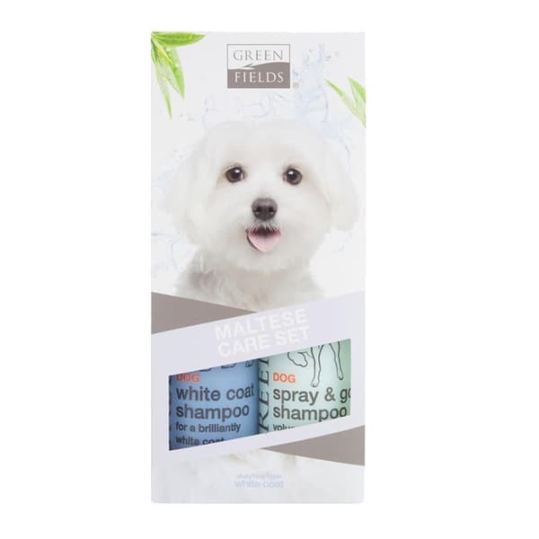 Greenfields Hundschampo och spray set Maltese 2x250 ml
