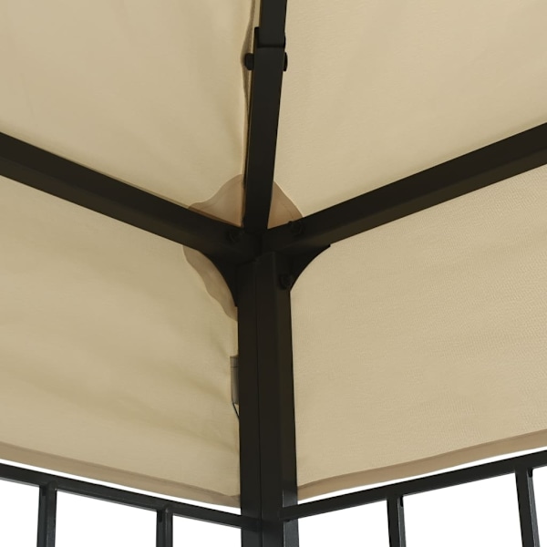 vidaXL Paviljong 3x6 m gräddvit Creme
