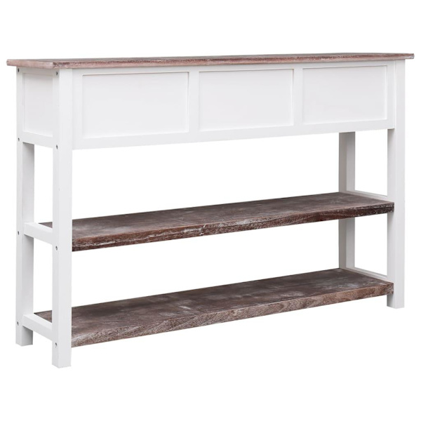 vidaXL Skänk antikbrun 115x30x76 cm trä Brun