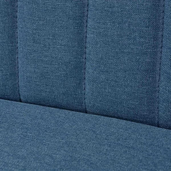 vidaXL Soffa 117x55,5x77 cm tyg blå Blå