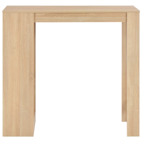 vidaXL Barbord med hylla ek 110x50x103 cm Brun