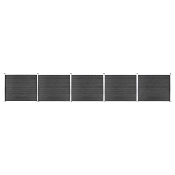 vidaXL Staketpaneler WPC 872x146 cm grå grå