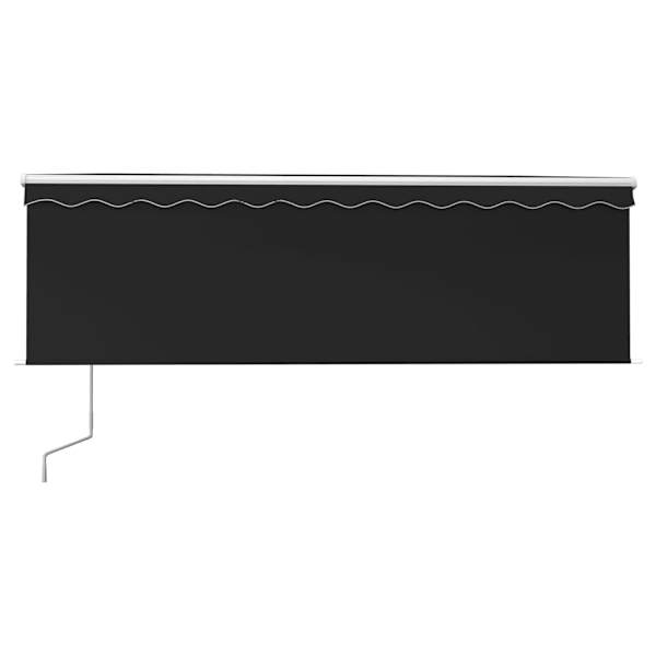 vidaXL Automatisk markis vindsensor rullgardin LED 4,5x3m antracit Antracit