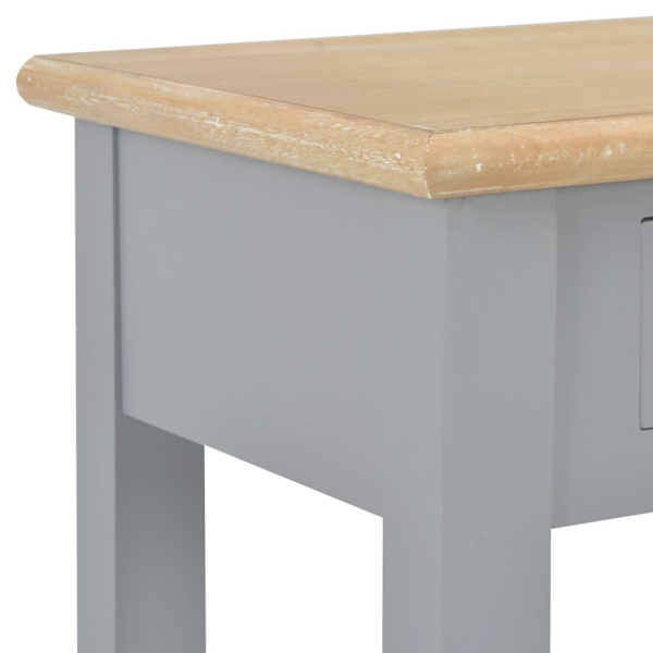 vidaXL Avlastningsbord grå 110x35x80 cm trä grå