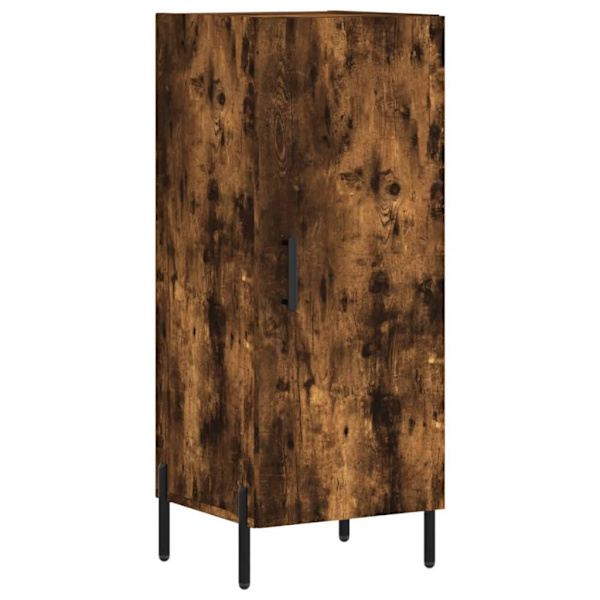 vidaXL Högskåp rökfärgad ek 34,5x34x180 cm konstruerat trä Brun