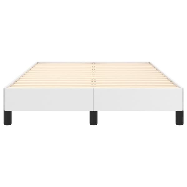 vidaXL Sängram vit 120x200 cm konstläder Vit