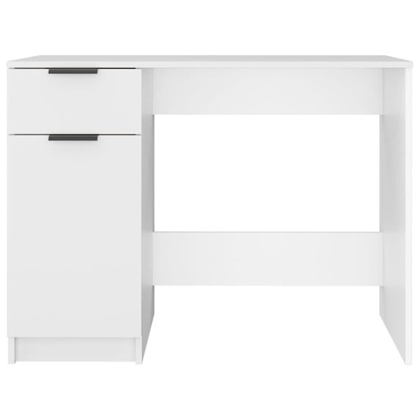 vidaXL Skrivbord vit 100x50x75 cm konstruerat trä Vit