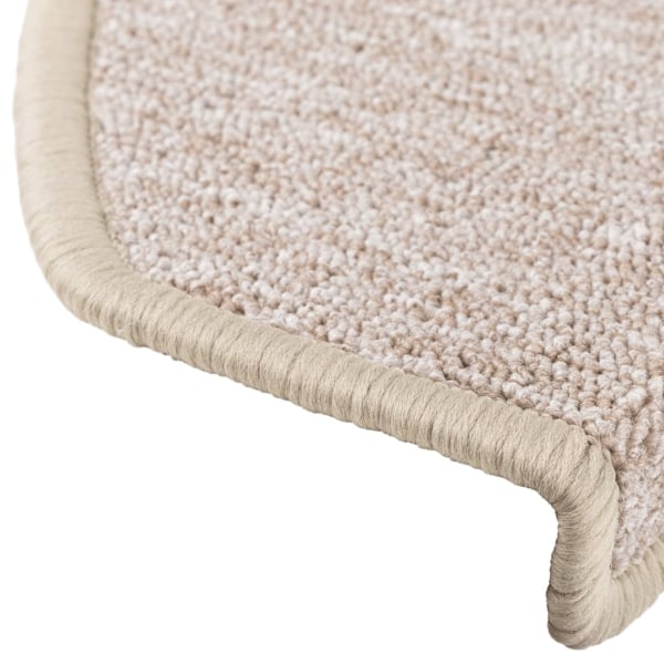 vidaXL 15 st Trappstegsmattor taupe 65x24x4 cm Taupe