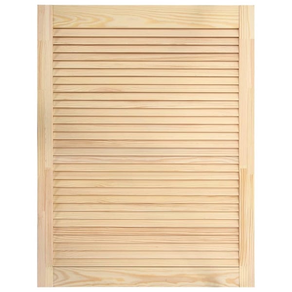 vidaXL Skåpluckor lamelldesign 4 st 69x49,4 cm massiv furu Brun