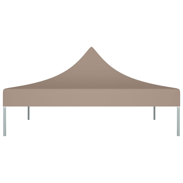 vidaXL Tak till partytält 2x2 m taupe 270 g/m² Taupe