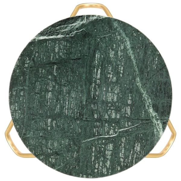 vidaXL Soffbord grön 40x40x40 cm äkta sten med marmorstruktur Grön
