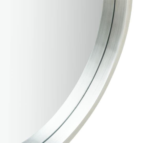 vidaXL Väggspegel med rem 60 cm silver Silver