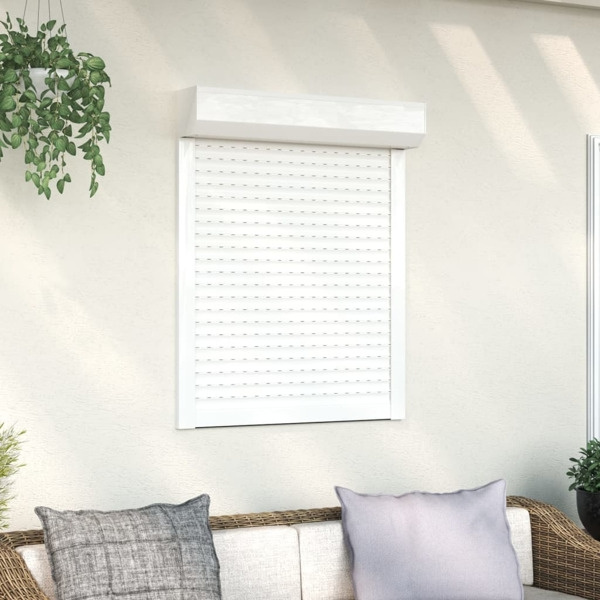 vidaXL Rulljalusi aluminium 70x100 cm vit Vit