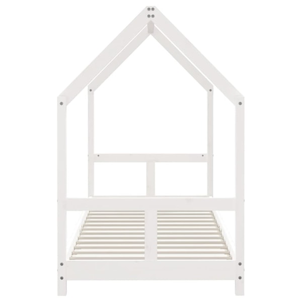 vidaXL Sängram för barnsäng vit 80x200 cm massiv furu Vit