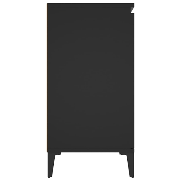 vidaXL Skänk svart 104x35x70 cm konstruerat trä Svart