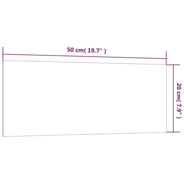 vidaXL Väggmonterad magnettavla vit 50x20 cm härdat glas Vit