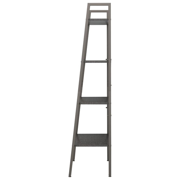 vidaXL Hylla 4 plan svart 56x35x140 cm Svart