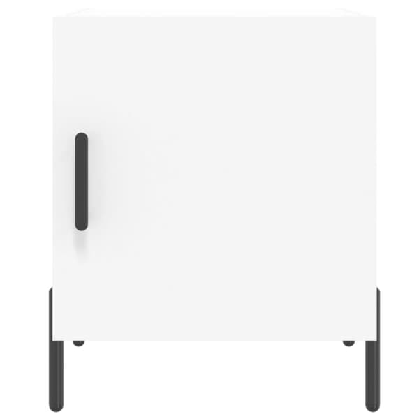 vidaXL Sängbord vit 40x40x50 cm konstruerat trä Vit